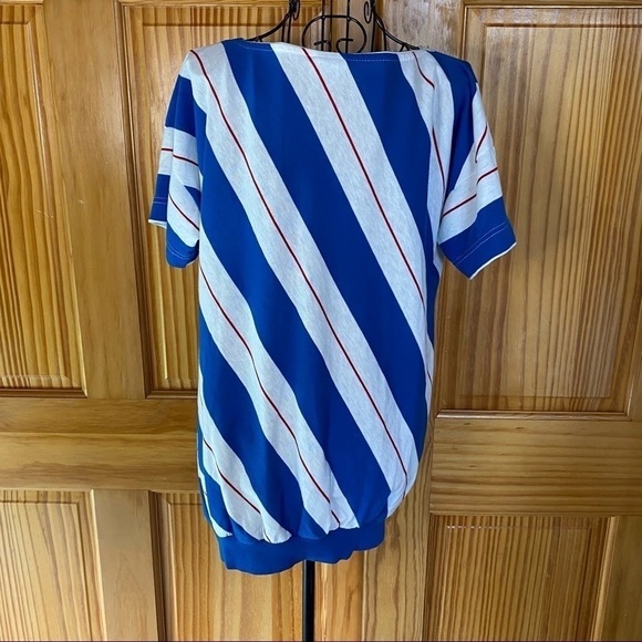 Vintage Chesterfield Striped Scoop Neck Top Size Medium - Picture 4 of 13